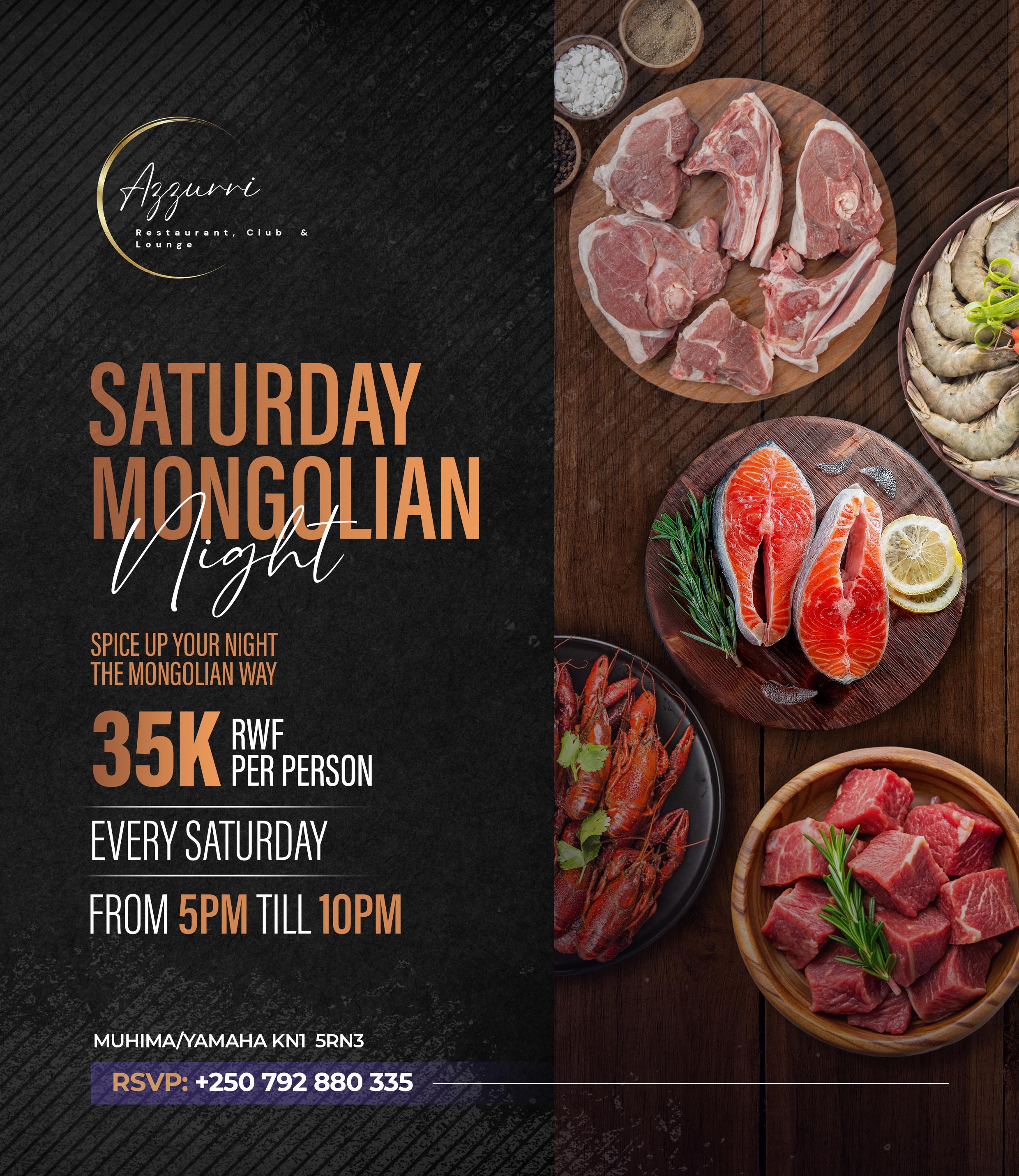 SATURDAY MONGOLIAN NIGHT